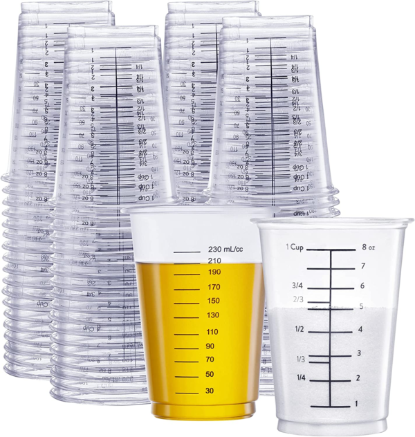 Multipurpose Disposable Plastic Measuring Cups 1