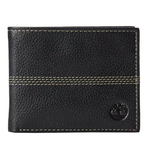 s-l1600 (45) Timberland Men's Genuine Leather Credit Card ID Billfold Logo Wallet