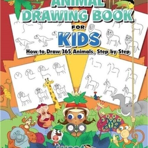 s-l1600 (6) The Animal Drawing Book for Kids: How to Draw 365 Animals Step by Step