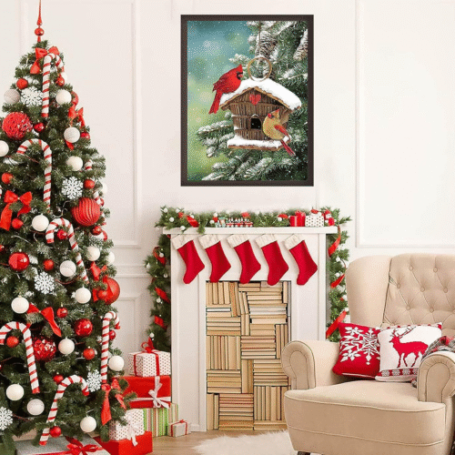 s-l1600 (66) Winter Diamond Painting Kits,Birds Diamond Art Kit for Adults Full Round