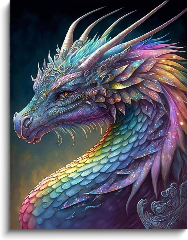 Diamond Painting Kits for Adults,Dragon 5D DIY Diamond Art for Adults Beginners, 1
