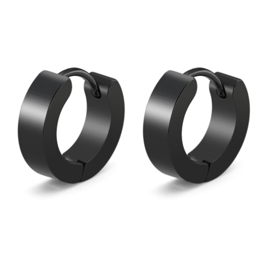s-l1600 (81) Men Women Stainless Steel Plain Hoop Huggie Ear Stud Earrings