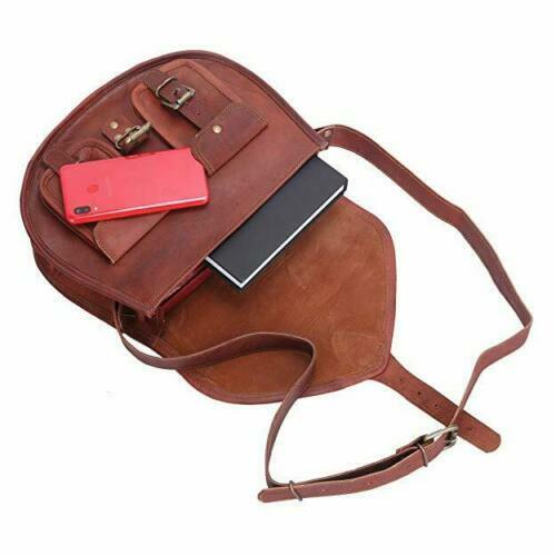 Women's Travel Saddle Vintage Bag Genuine Leather Purse Crossbody Shoulder Sling 3