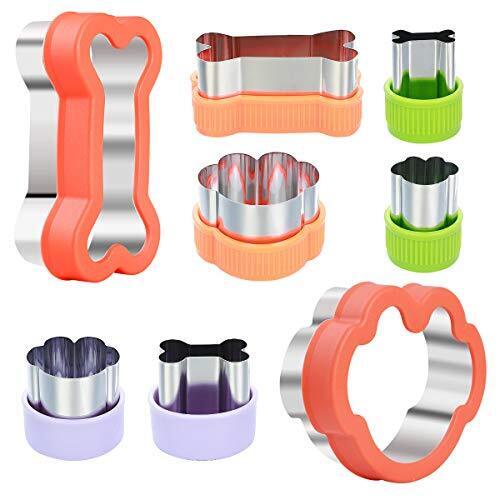 s-l960 (17) Dog Cookie Cutter Set - Dog Bone and Dog Paw Print Cookie Mold for Homemade