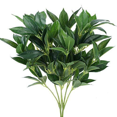 Artificial Eucalyptus Leaves 2PCS 18.5" Long Silk Greenery Stems Floral Arran...