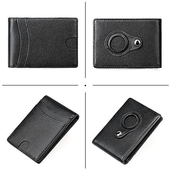 AirTag Wallet for Men with Money Clip 3