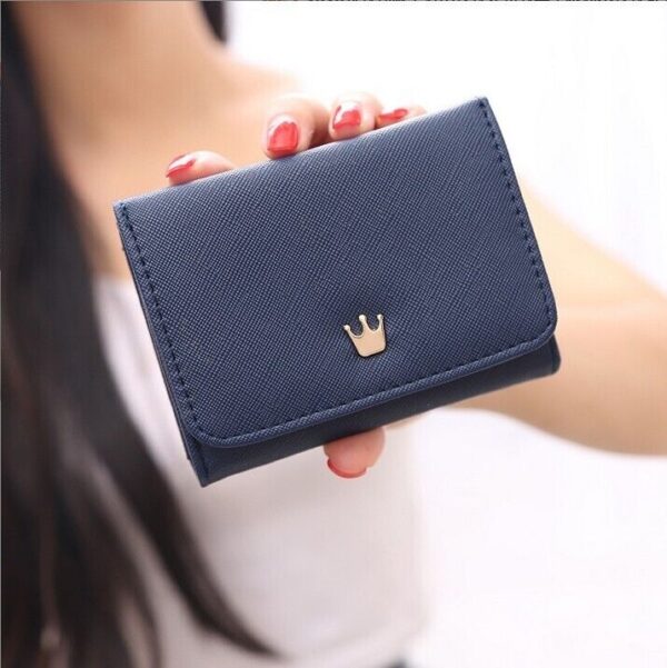 Womens Cute Wallet PU Leather Credit Card Holder Trifold Wallet Small Purse Gift