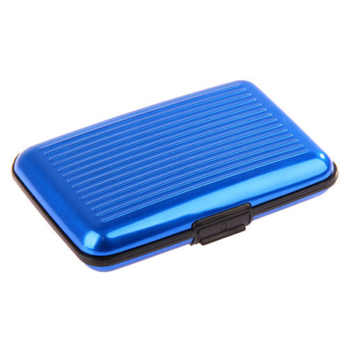 Aluminum Metal Wallet Business ID Credit Card Case Holder Anti RFID Scanning