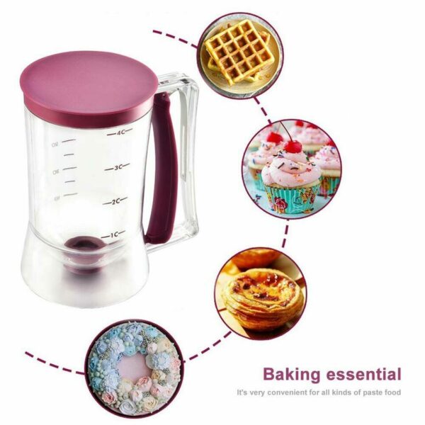 Batter Dispenser DIY Muffin Cupcake Pancake Kitchen Measuring Baking Tools 3
