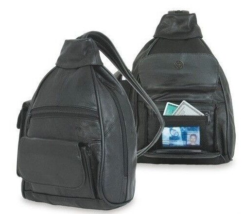 Women's Genuine Leather Backpack Rucksack Bag Purse Organizer Work School Travel