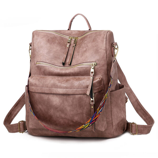Vintage Women Girls Backpack PU Leather Travel School Bag Shoulder Handbag Purse 1
