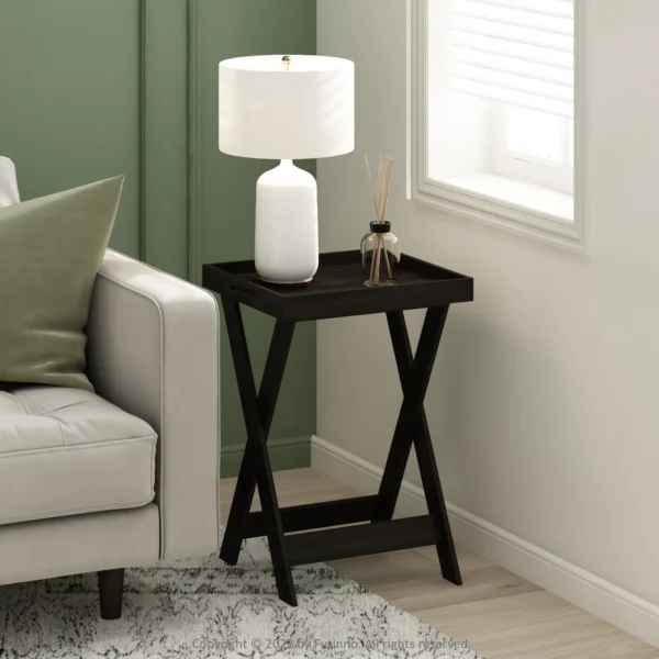 Furinno Montale Tray Table with Removable Tray, Espresso 1