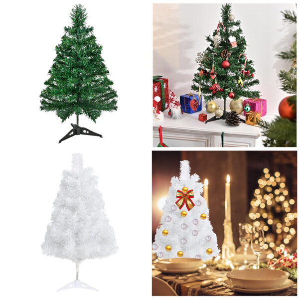 US PVC Artificial Christmas Tree 2FT Small Xmas Tree Tabletop Kids Home Decor