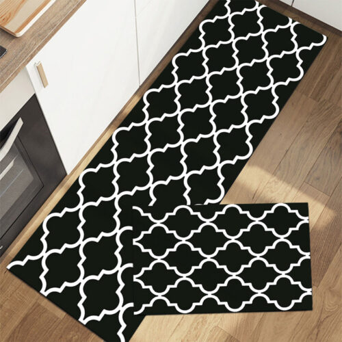 Kitchen Floor Mat Set of 2 Comfortable Kitchen Rug Water Oil Absorbent Standing