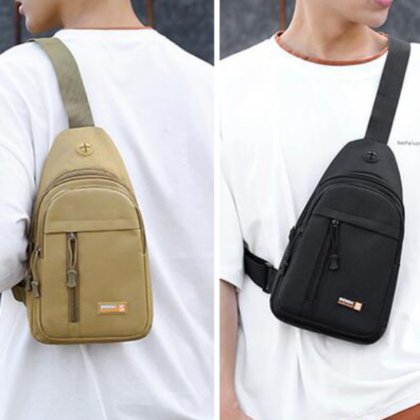 Men Backpack Tactical Sling Bag Chest Shoulder Fanny Pack Crossbody Sport Travel