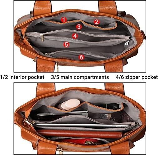 Women Lady Leather Handbag Shoulder Bag Crossbody Satchel Messenger Purse Tote 3