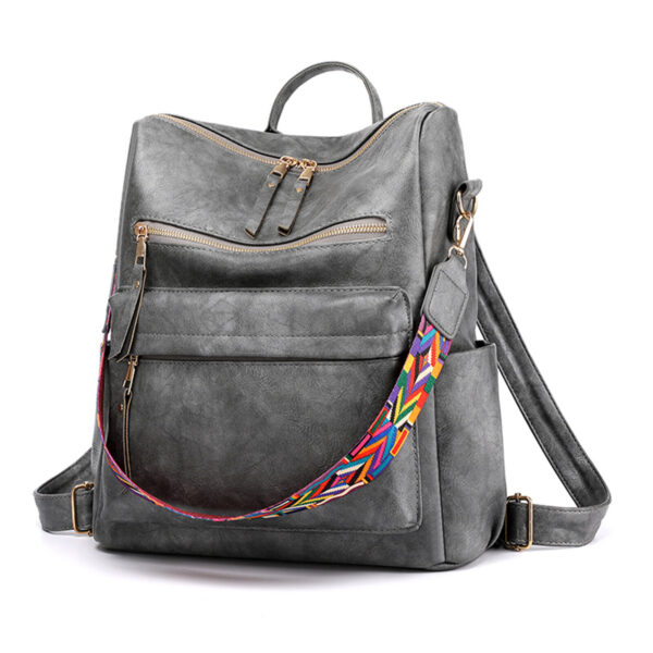 Vintage Women Girls Backpack PU Leather Travel School Bag Shoulder Handbag Purse 3