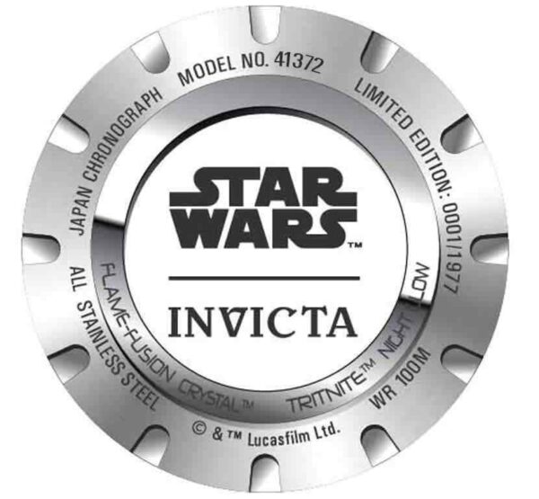 Invicta Star Wars Darth Vader Chronograph Quartz Black Dial Men's Watch 41372 3