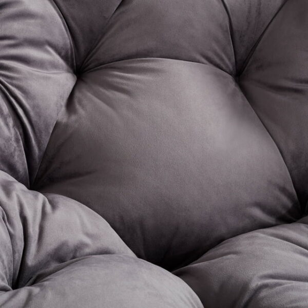 Better Homes & Gardens Papasan Bench, Charcoal Gray, Upholstery Bench 3