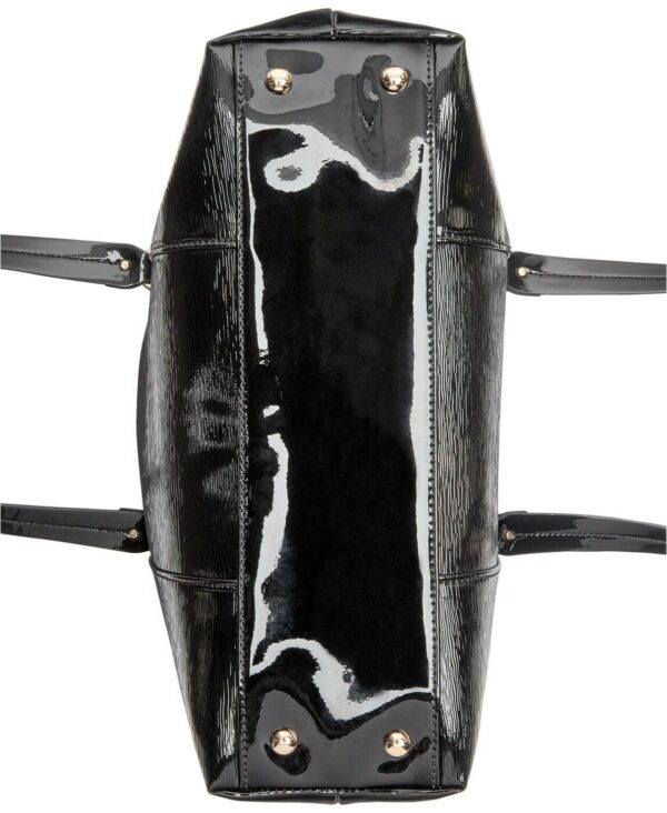 Giani Bernini Pebble Bridle Crossbody Black Patent Tote Women's Handbag - New! 4