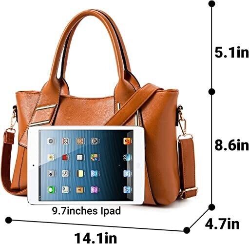 Women Lady Leather Handbag Shoulder Bag Crossbody Satchel Messenger Purse Tote 4