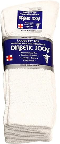 Falari Physicians Approved Diabetic Socks Crew Unisex 3, 6 or 12-Pack 1
