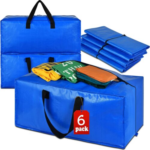 71G+TVKvJ3L._AC_SL1500_ Moving Bags Heavy Duty Extra Large, 6 PACK Boxes for Moving Large and XL, Storage Bags Instead of Moving Boxes Medium and Large, Clothing Storage Moving Totes