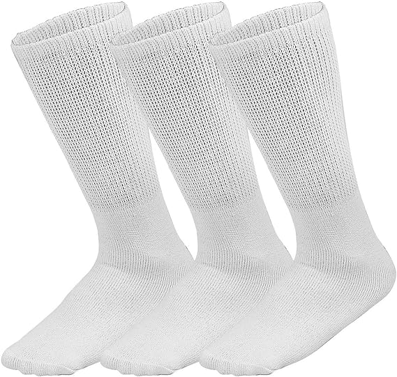 Falari Physicians Approved Diabetic Socks Crew Unisex 3, 6 or 12-Pack 3