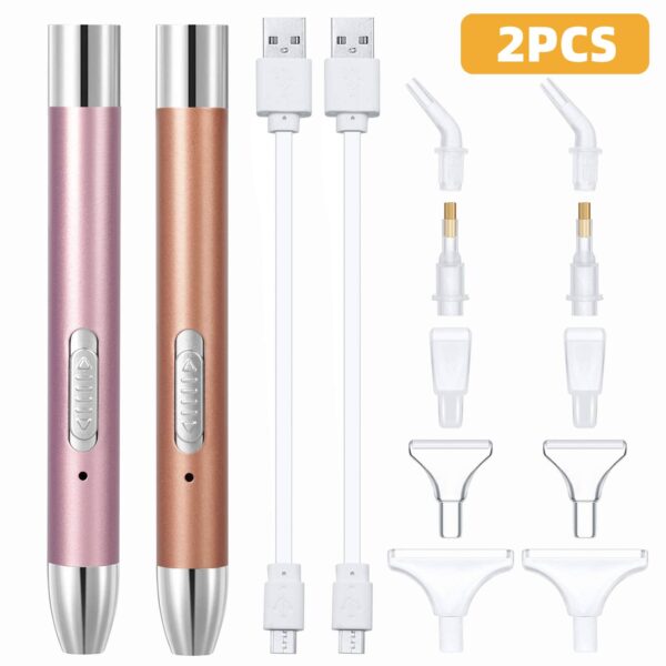 Diamond Painting Tools Point Drill Pen DIY LED Light Embroidery USB Rechargeable