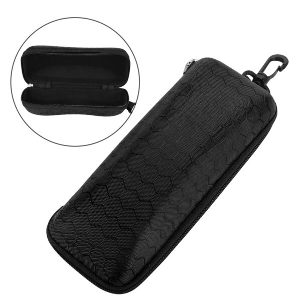 Glasses Box Zipper Hard Case Sunglasses Protector Travel Fashion Bag w/Belt Clip 4