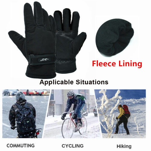 Men Winter Thermal Warm Waterproof Ski Snowboarding Driving Work Gloves Mitten