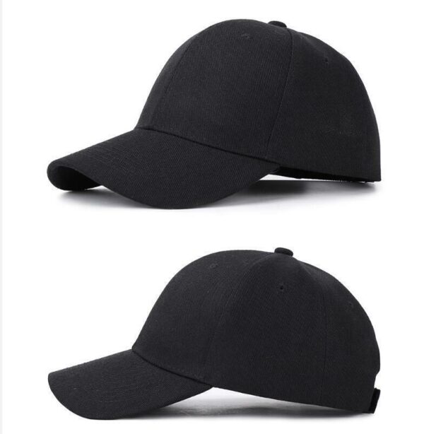 Plain Baseball Caps Adjustable Solid Blank Hat Polo Style Curved Visor Army Cap 1