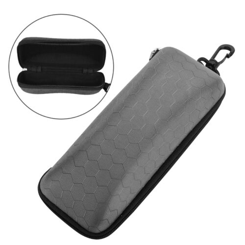 Glasses Box Zipper Hard Case Sunglasses Protector Travel Fashion Bag w/Belt Clip