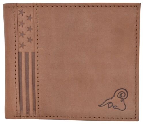 Leather Mens Bifold USA Wallet RFID Blocking Slim Minimalist Front Pocket