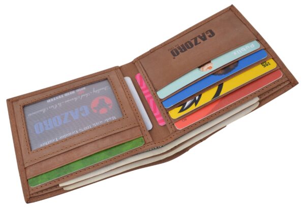 Leather Mens Bifold USA Wallet RFID Blocking Slim Minimalist Front Pocket 2