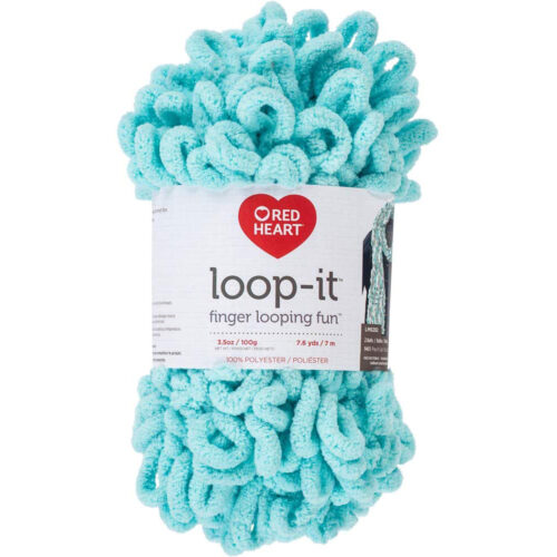 Red Heart 100% Polyester Loop-It 7oz #7 Yarn For Crocheting, Knitting, No Needle