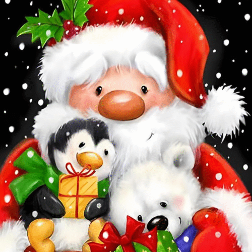 Christmas Diamond Art Painting Kits for Adults - 5D round Full Drill Diamond Dot