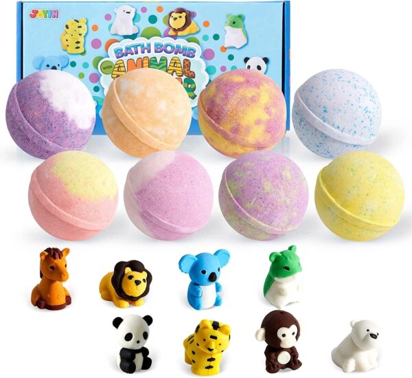 JOYIN Bath Bombs for Kids with Animal Figures, 16 Pack Bubble Bath Bombs 1