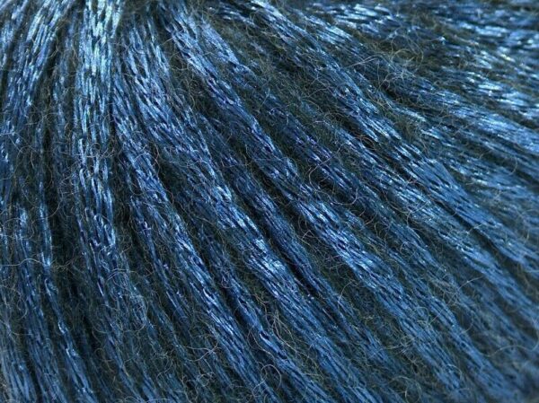 Ice ROCK STAR Yarn #52756 BLUE SOFT & SHINY Merino Wool Blend 50 Grams 3