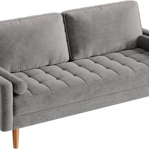 s-l1600 70" Modern Loveseat Sofa 3Seater Sofa Couch Sleeper for Living Room Bedroom Gray
