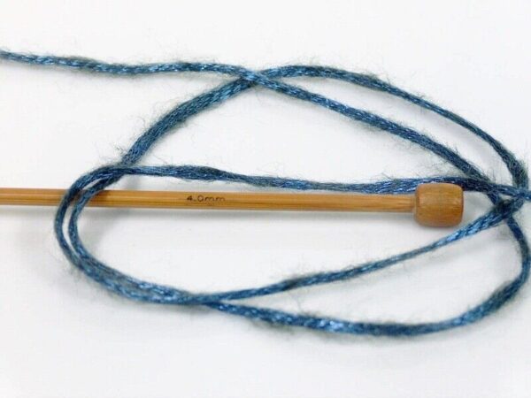 Ice ROCK STAR Yarn #52756 BLUE SOFT & SHINY Merino Wool Blend 50 Grams 2