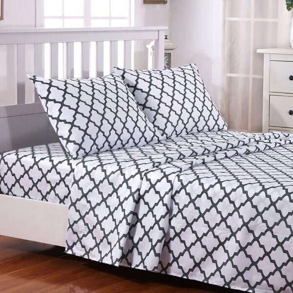 Microfiber Comfort Bed Sheet Set 1800 Series 4 Piece Deep Pocket Soft Bed Sheets 1
