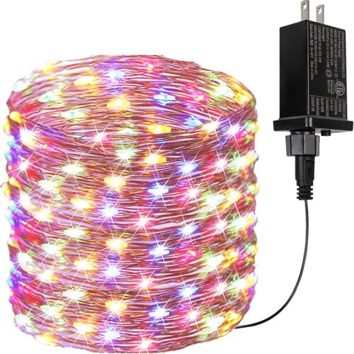 200 LED Christmas String Lights Indoor Outdoor Waterproof Plug in for Tree Room