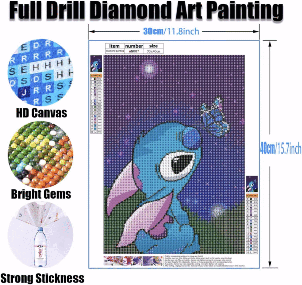 Diamond Art Painting Kits for Adults - Cartoon Full Drill Diamond Dots Paintings 3