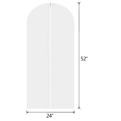 s-l1600 (16) 5Pcs Clear Hanging Clothes Garment Bags for Suit Long Dress Gown Closet Storage