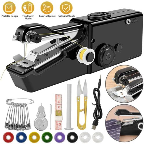 s-l1600 (17) DIY Mini Sewing Machine Electric Stitch Portable Hand Cordless Travel Household