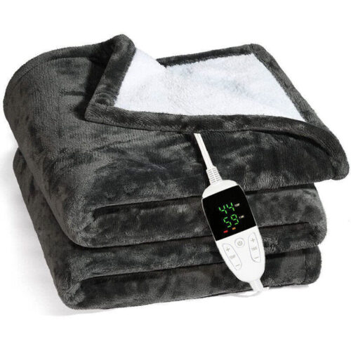 s-l1600 (17) Heated Throw Blanket Electric Blanket Queen Plush Throw with Timer Washable USA
