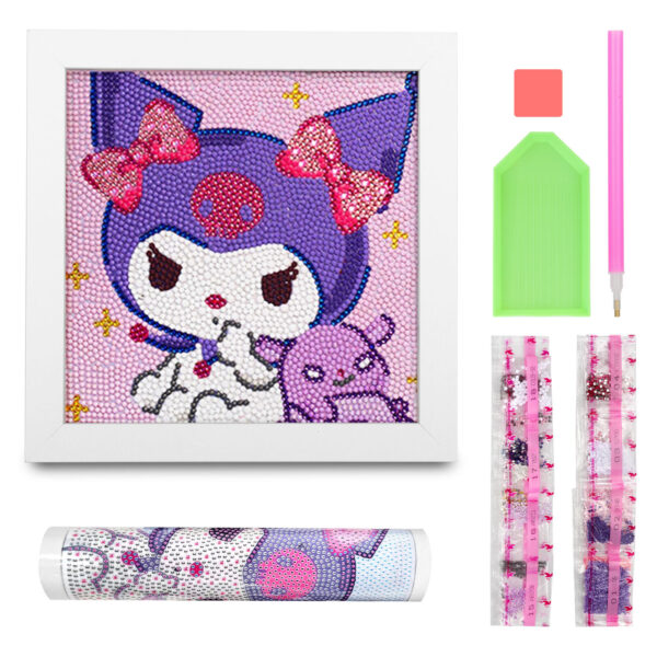 9in cartoon 5D Diamond Painting Kits DIY Cross Stitch Tools Accessories Kit Kids