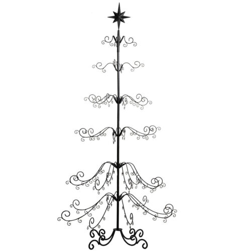6.4ft Wrought Christmas Tree Ornament Display