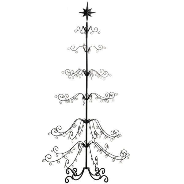 6.4ft Wrought Christmas Tree Ornament Display 1